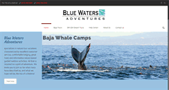 Desktop Screenshot of bluewatersadventures.com